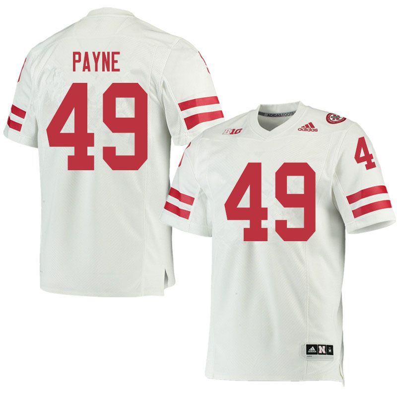 Men #49 Pheldarius Payne Nebraska Cornhuskers College Football Jerseys Sale-White